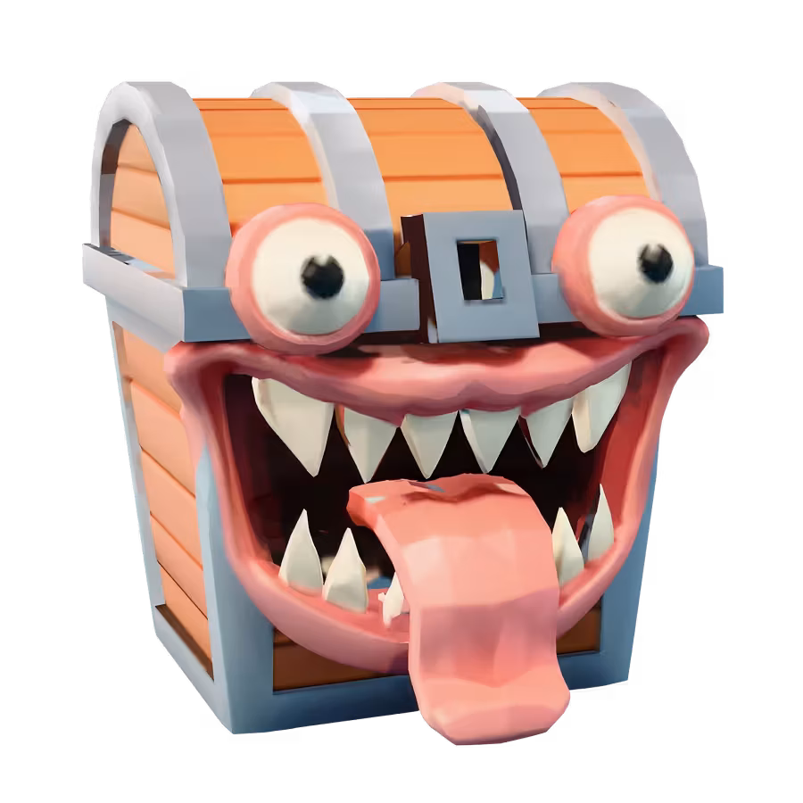 Cartoon treasure chest