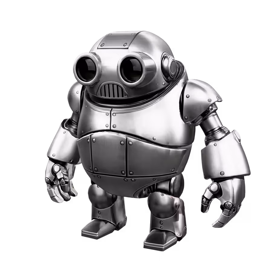 Vintage sci-fi robot