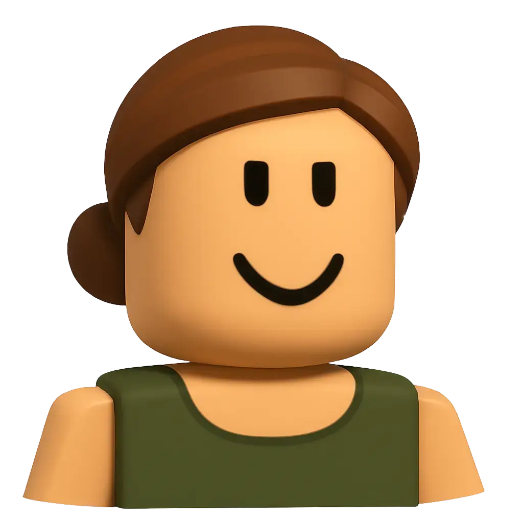 Avatar estilo Roblox generado por Sloyd