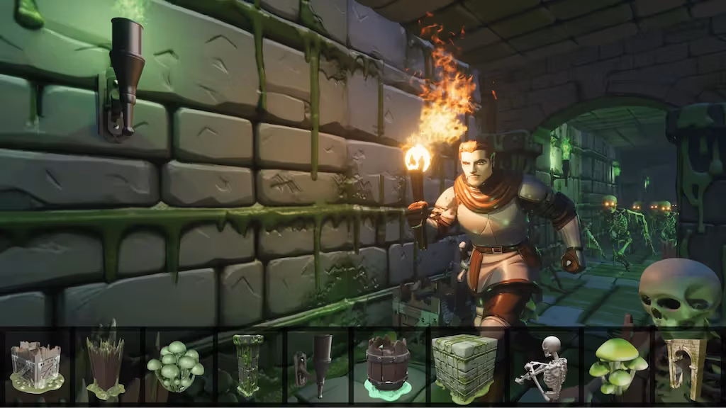 Scene visualization with Sloyd-generated assets