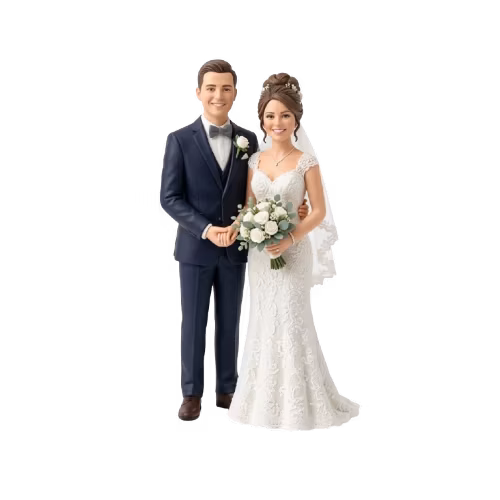Photo to Wedding Cake Topper