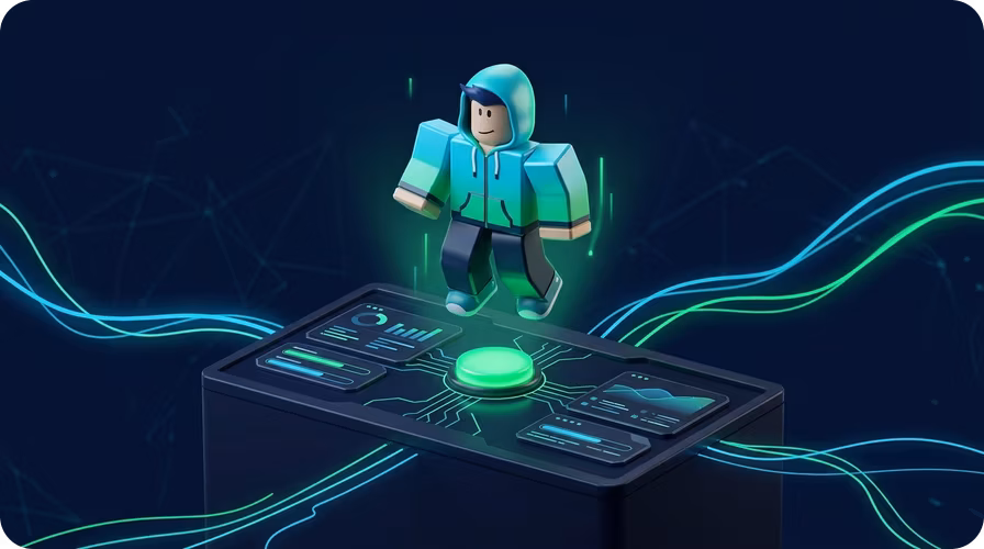 Avatar de Roblox listo para exportar a GLB