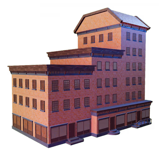 Brick building