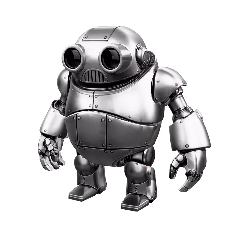 Vintage sci-fi robot