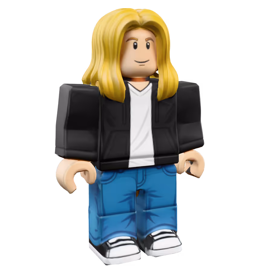 Roblox-style character