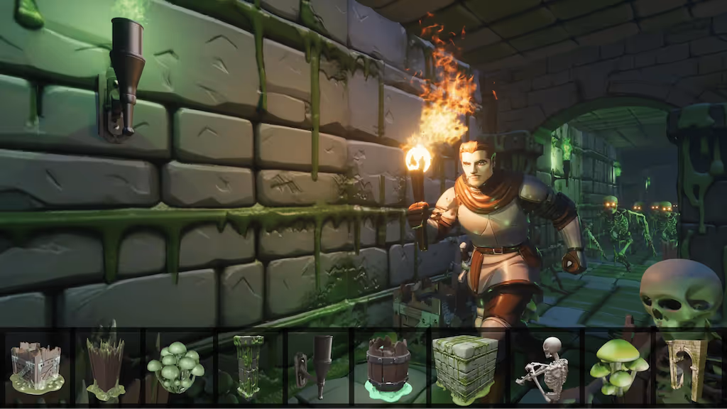 Scene visualization with Sloyd-generated assets