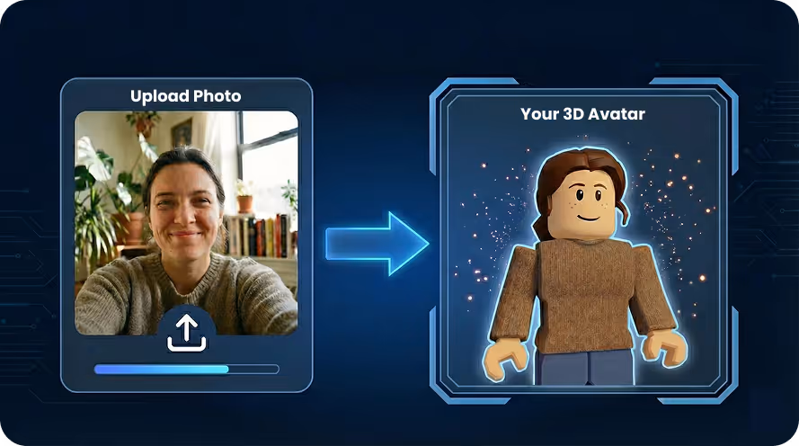 Roblox-style character app result