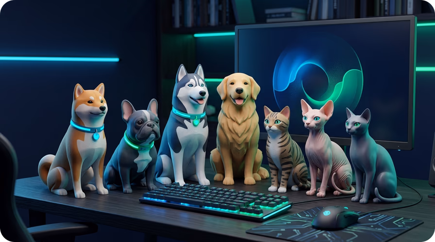 Imprime en 3D a tu mascota como una figurilla de escritorio