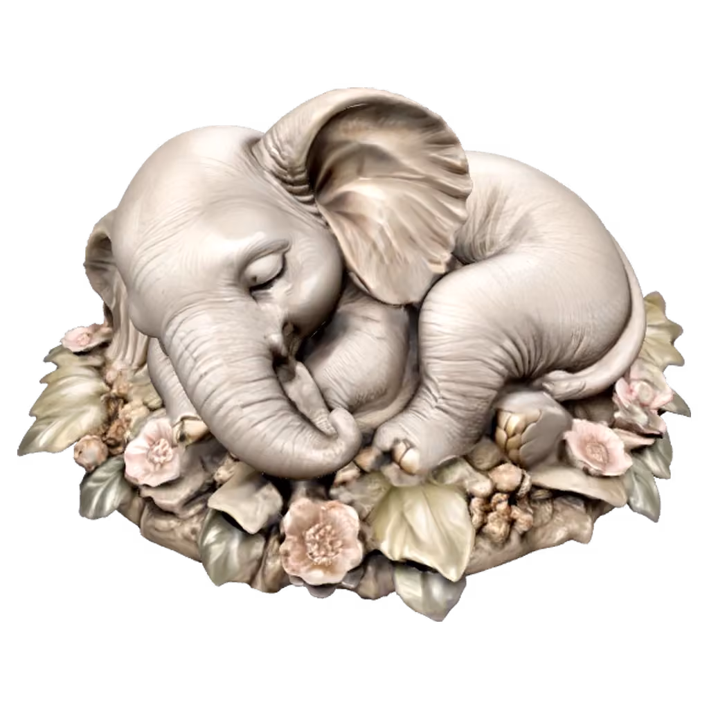 Baby elephant sculpture