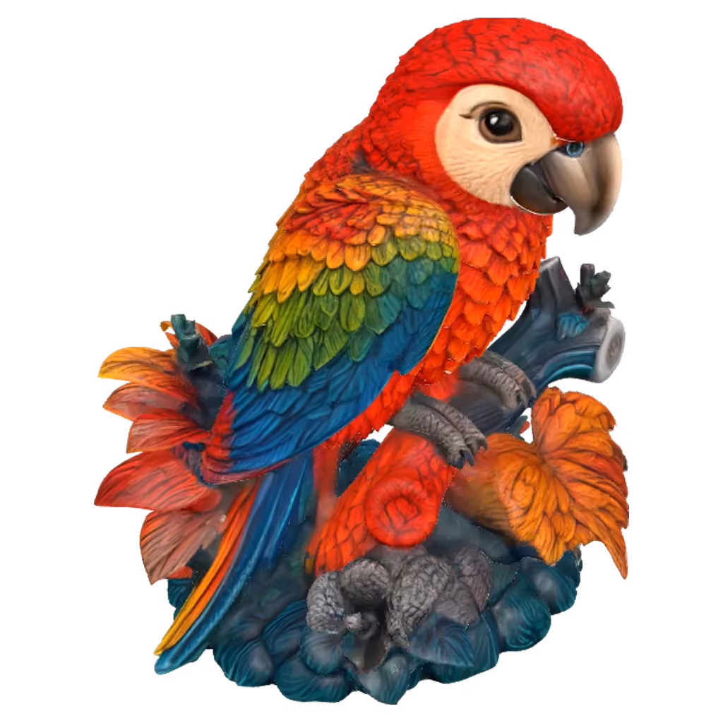 Macaw figurine