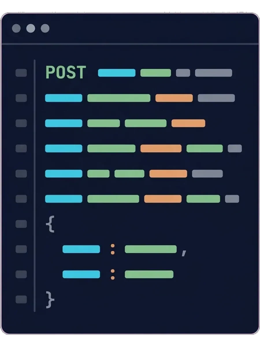 A POST request to a Sloyd API generation endpoint in a code editor
