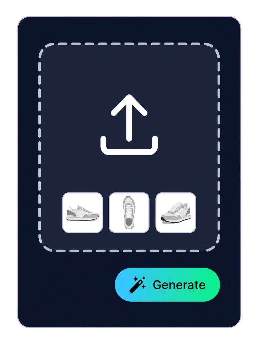 Uploading product photos into the Sloyd Multi-Image-to-3D tool