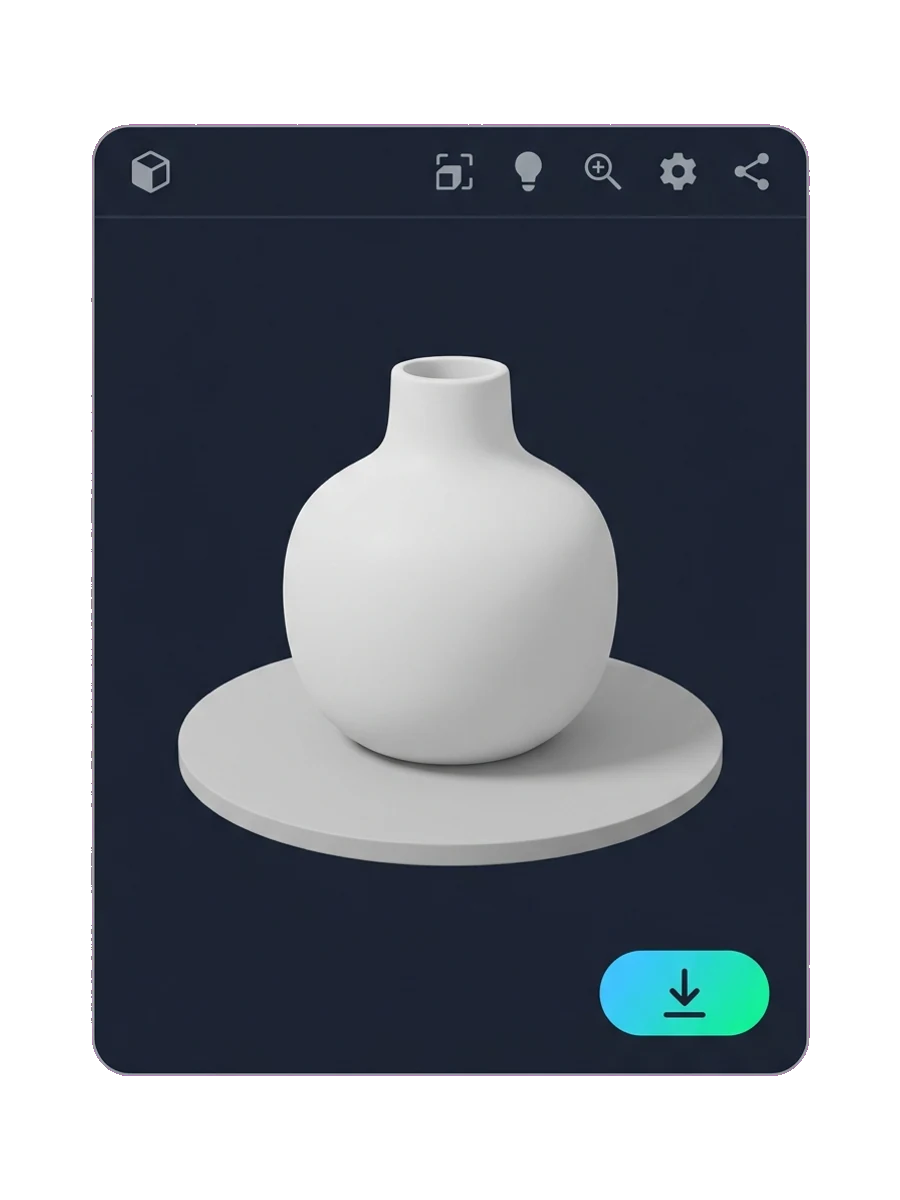 Esportazione di un asset 3D di un mobile finito