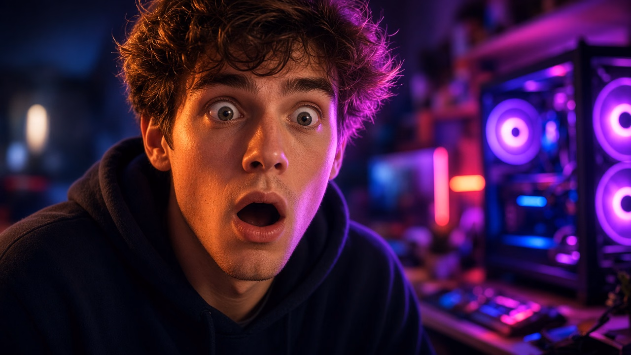Mit KI generiertes Reaktionsbild als YouTube-Thumbnail